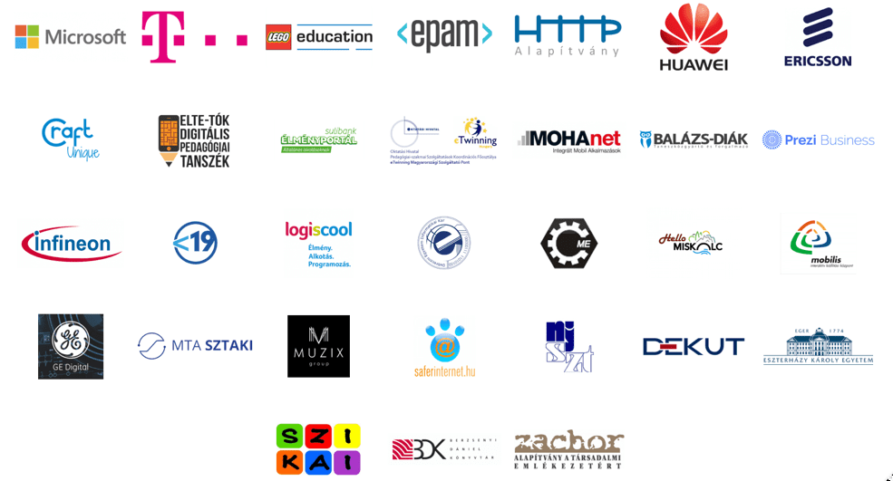 A 2017-es Digitális Témahét szakmai partnerei 